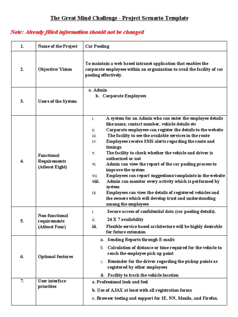 Corporate Carpooling System Guide | PDF