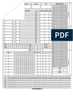 Cricket Scoresheet