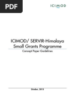 ICIMOD- SERVIR-Himalaya Small Grants Programme Concept Paper Guidelines