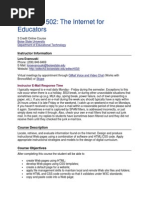 Edtech502 41734174 Spring13 Syllabus