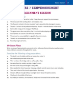 Chapitre 7 L'Environnement: Assignment Section