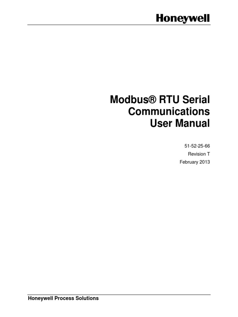 Modbus RTU Serial Communications Manual | PDF | Computer Data | Arithmetic