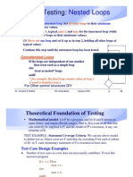 Loop Testing:: Nested Loops