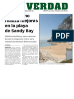 La Verdad Del Campo de Gibraltar - El Gobierno de Gibraltar Realiza Mejoras en La Playa de Sandy Bay PDF