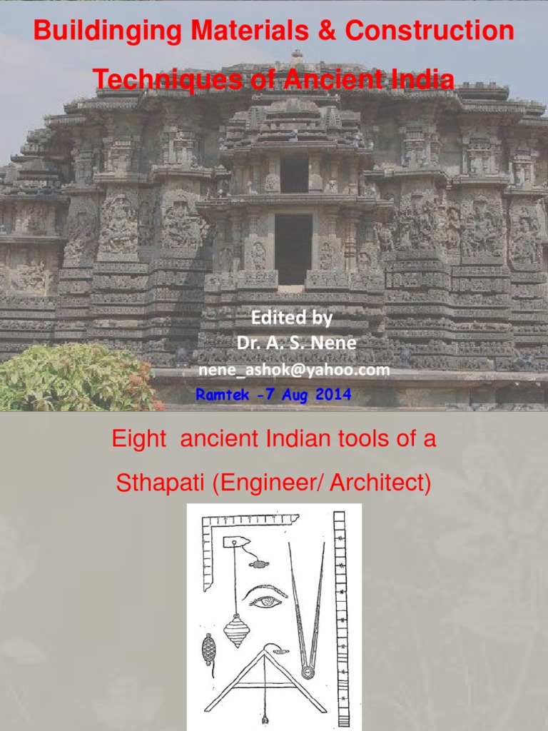Ancient Indian Building Materials & Techniques | PDF | Home & Garden ...