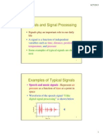 Signals and Signal Processing: - Signals Play An Important Role in Our Daily Life