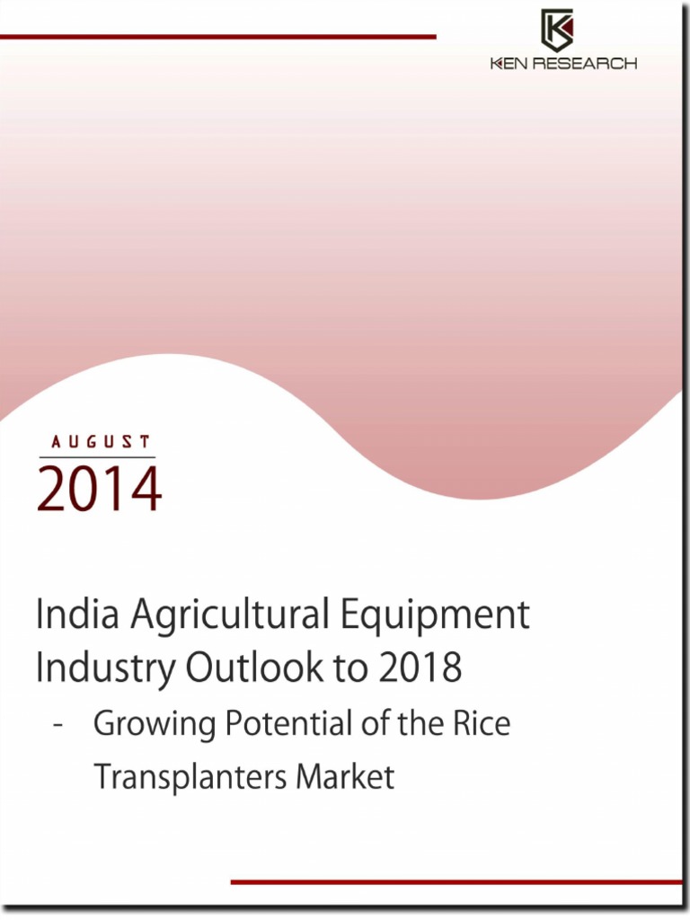 India Agricultural Equipment Industry Trends and Future Prospects PDF