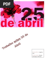 Trabalho Sobre 25 de Abril