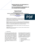 Reconocimiento de Voz Mediante Coeficientes LSP para El Control de Un Ascensor