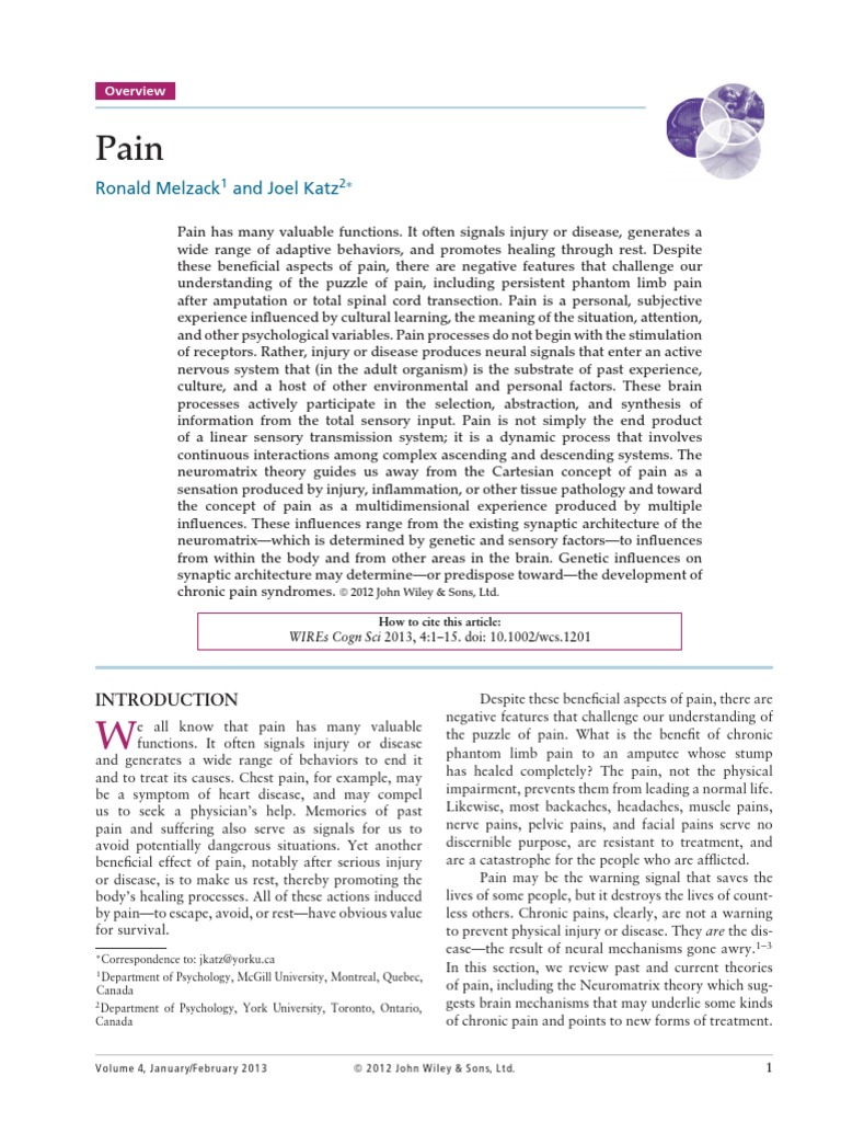 Pain | PDF | Pain | Nervous System