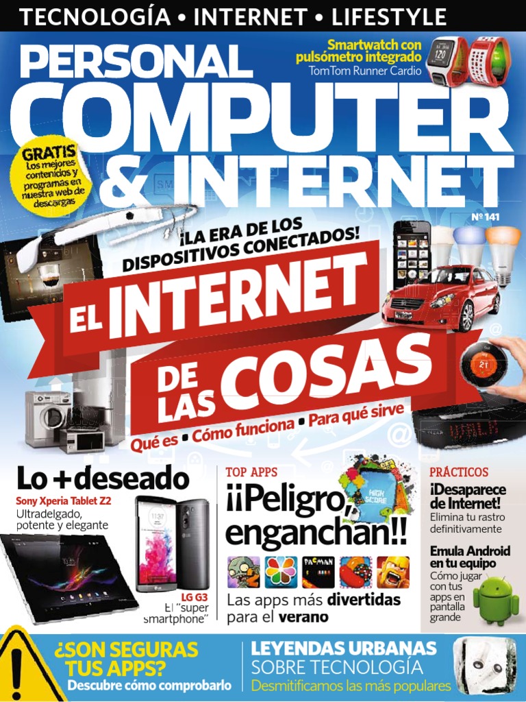 RevistaPersonalComputeryInternetN141 (Agosto 2014), PDF, Android (sistema  operativo)