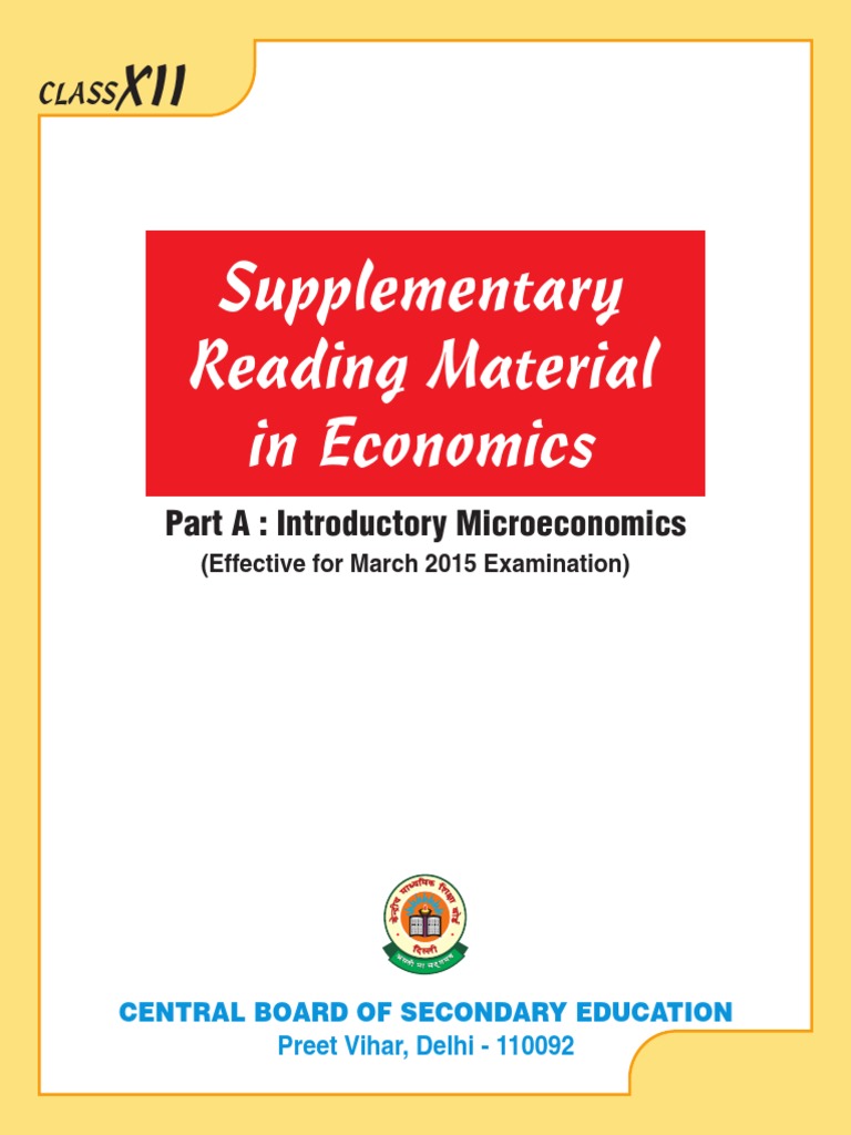 Economics (Micro 2014-15) | PDF