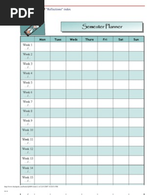 semester planner