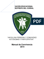 Manual Convivencia 2014 Colegio