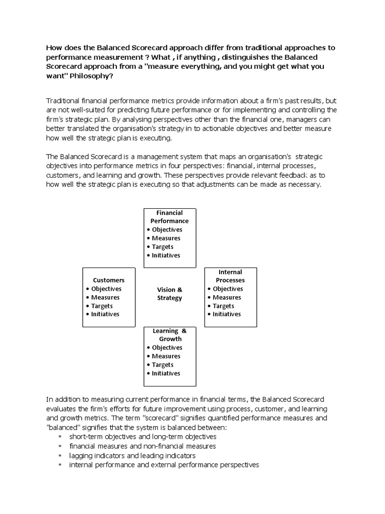 Bsc Chadwick Case Study Performance Indicator Strategic Management