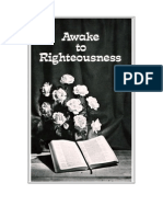 Awake To Righteousness