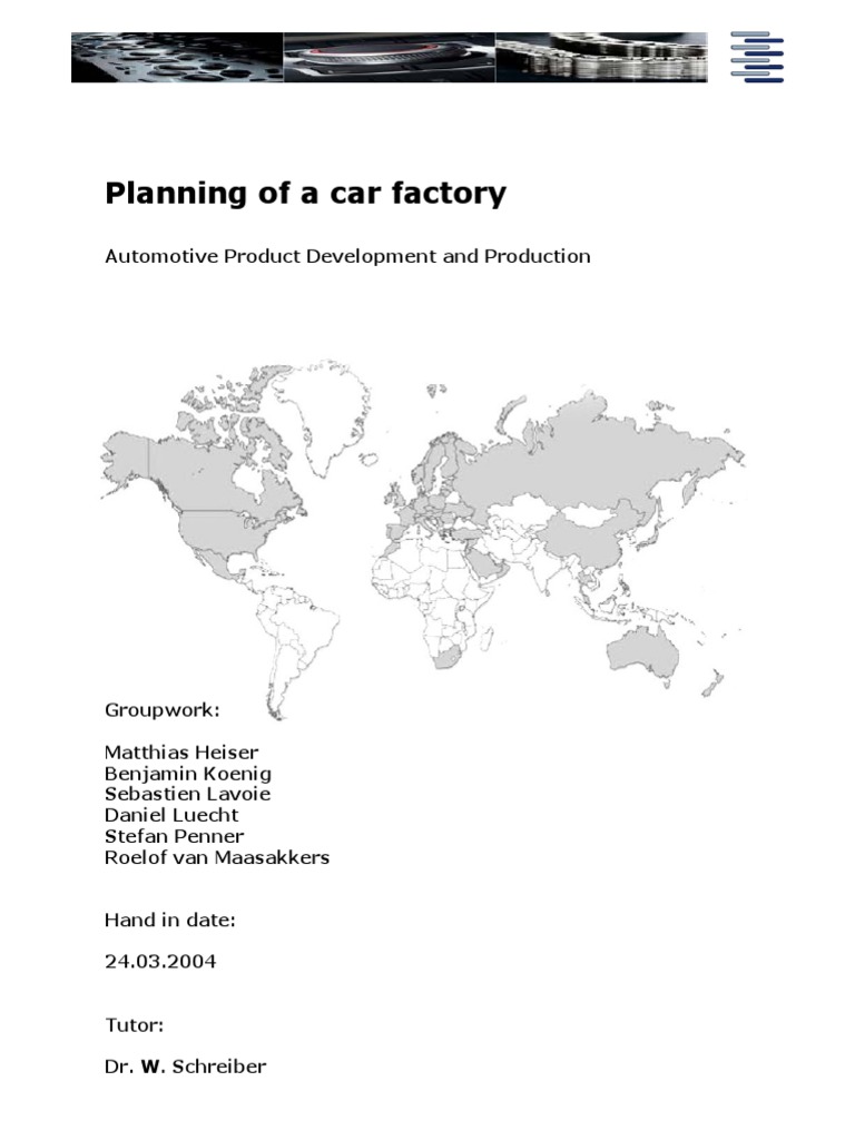Car Factory Layout and Design Planning | PDF | Welding | Construction