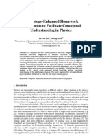 Technology-Enhanced Homework Assignments To Facilitate Conceptual Understanding in Physics