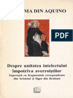 Toma de Aquino-Despre Unitatea Intelectului Contra Averroistilor-Decalog (1997)