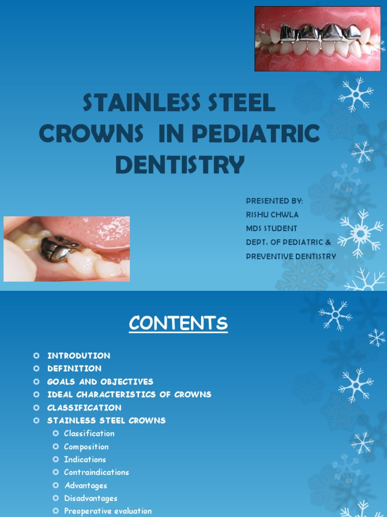 Stainless Steel Crowns Tooth Dentistry