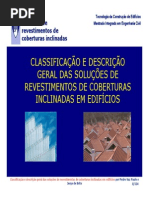 19 Revestimentos de Coberturas Inclinadas - 19ª e 20ª Aulas Teóricas - COR