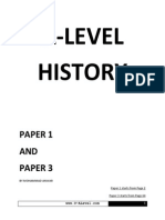 A Level History Notes For Paper 1 and Paper 3