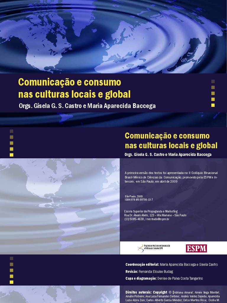 Comnicacao e Consumo Nas Culturas Locais e Global foto