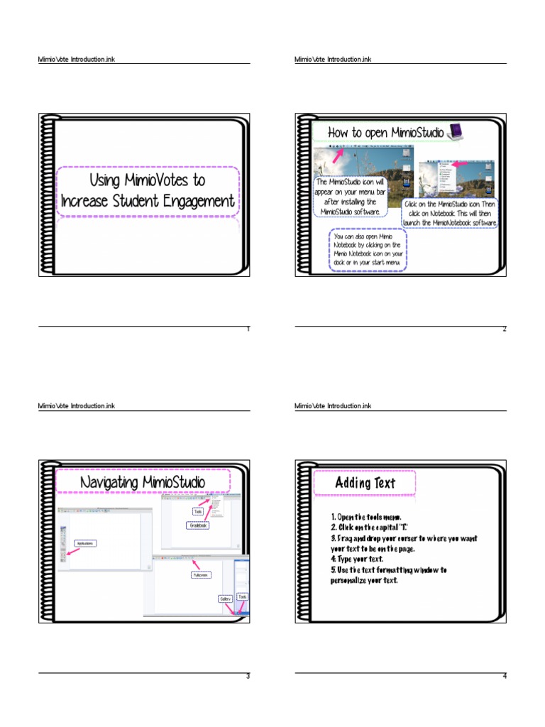 Mimio Basics Handout2 | PDF