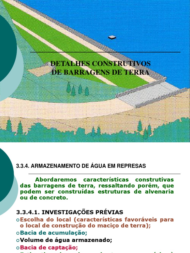 Construção de Barragens de Terra | PDF
