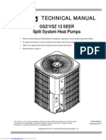 Goodman Technical Manual Gszvsz_13_seer