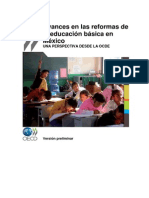 Avances en Las Reformas de La Educacion Basica. OCDE. 2012