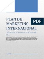 Plan de Mkt Internacional