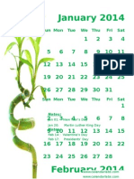 2014 Monthly Calendar Portrait 11