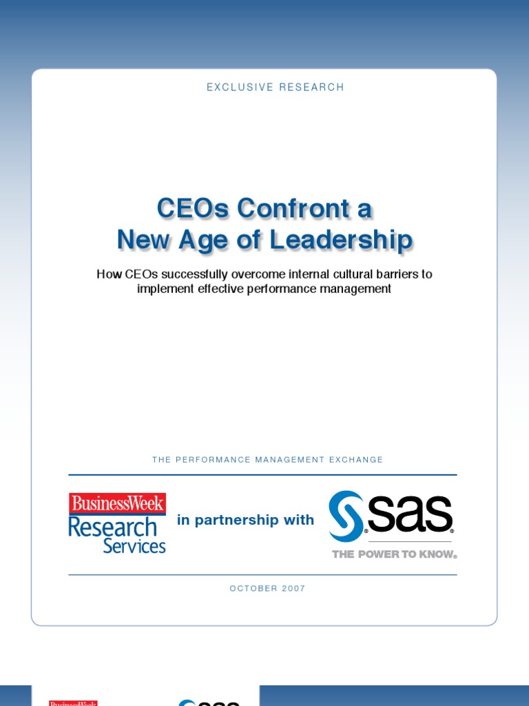 Ceos Confront A New Age of Leadership | PDF | Career & Growth | Business