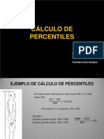  Cálculo de Percentiles
