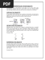 Matching Properties of Other Objects