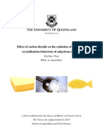 Effect of Carbon Dioxide On The Oxidation of Fish Oil and Crystallisation Behaviour of Anhydrous Milk Fat