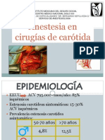 Anestesia en cirugías carotídeas