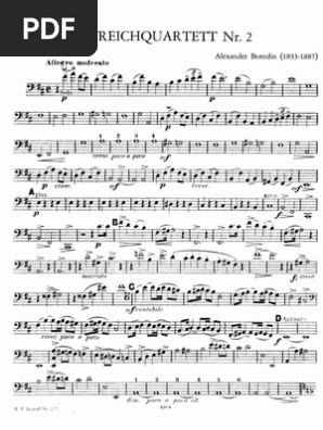 Borodin String Quartet No. 2 Sheet Music | PDF | Science
