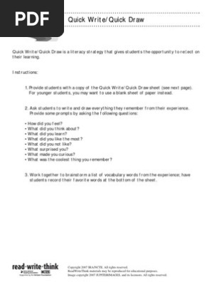 quick write drawtemplate