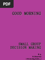 Small Group Decision Making