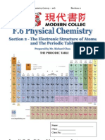 Section 2 The Electronic Structure of Atoms and the Periodic Table