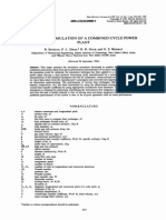 Computer Simulation of a Combined Cycle Power Plant (1995)