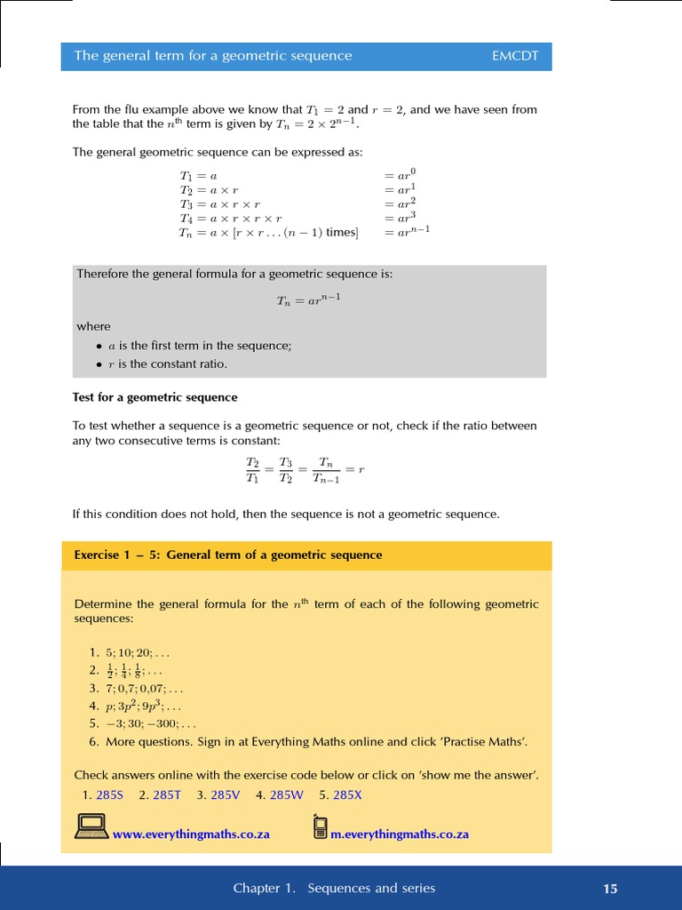 General Term of Geometric Sequence | PDF | Technology & Engineering