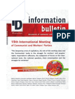 15th International Meeting of Communist and Worker's Parties Information Bulletin