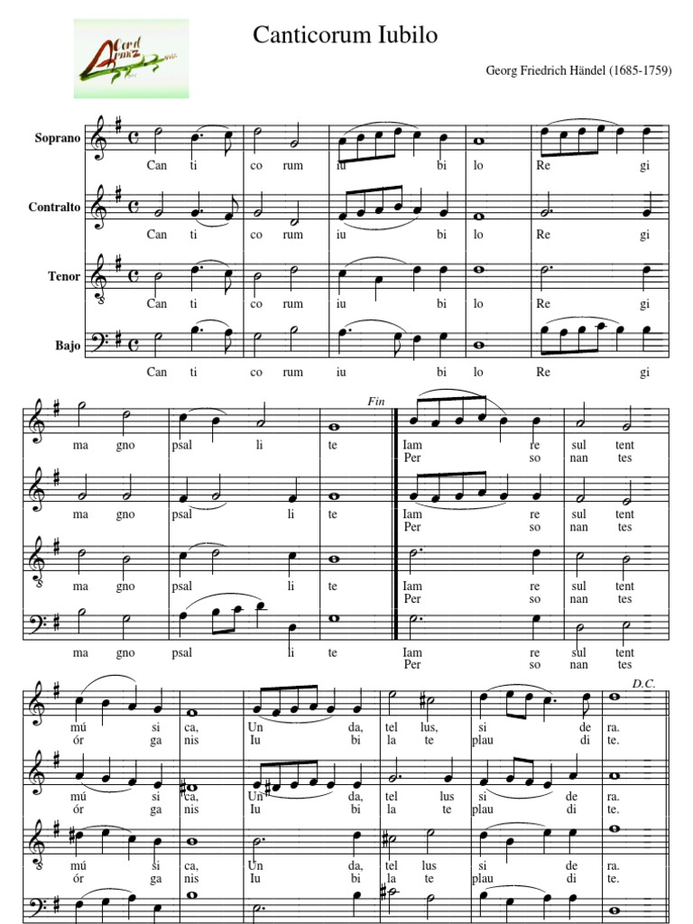 Canticorum Iubilo Pdf