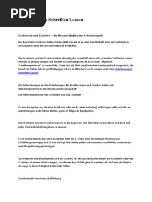 18 Beurteilung erzieherin vorlage