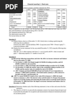 Financial Reporting I - Final Exam 2