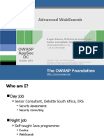 Advanced Webscarab: The Owasp Foundation