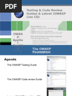 Testing & Code Review Guides & Labrat (OWASP Live CD)